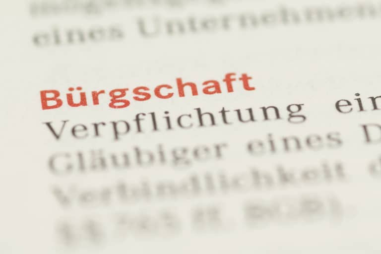 Bürgschaft Voraussetzungen