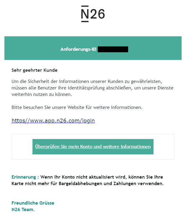 N26 Identitätsprüfung
