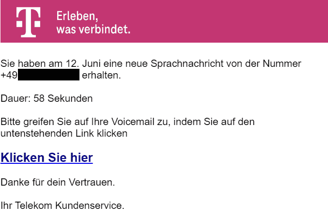 Telekom Sprachnachricht erhalten