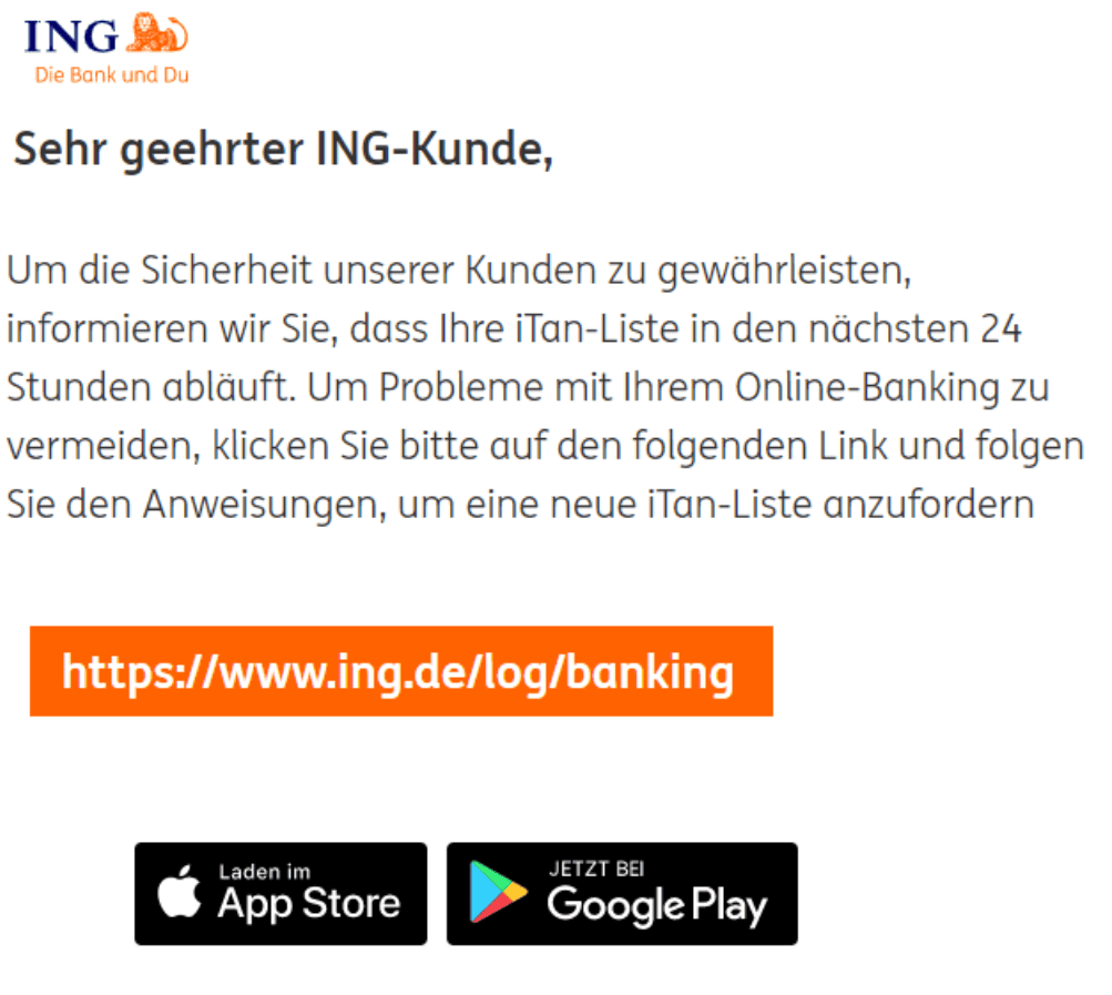ING iTan läuft ab