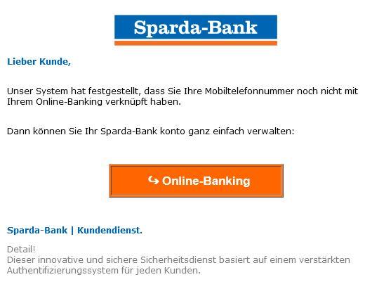 Spardabank Mobiltelefonnummer Online Banking