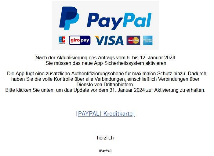 PayPall App Sicherheitssystem
