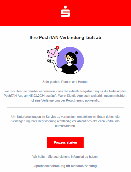 Sparkasse PushTan Prozess starten