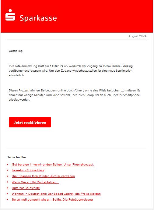Sparkasse Online Banking jetzt reaktivieren