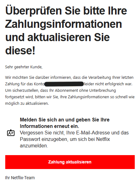 Netflix Phishing