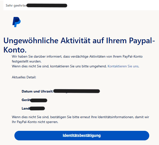 PayPal Phishing