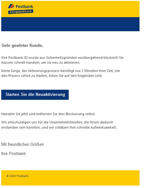 Postbank Phishing