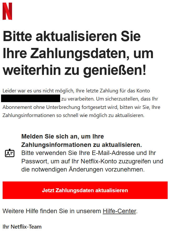 Netflix Phishing