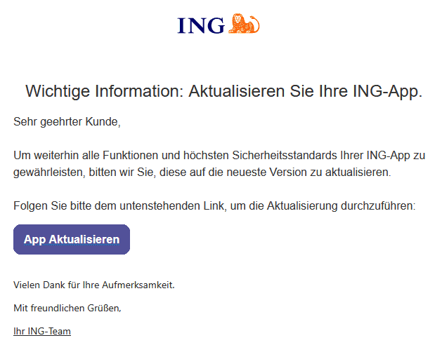 ING Phishing E-Mail