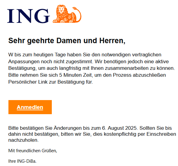 ING Phishing E-Mail
